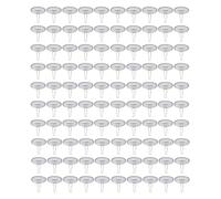 Wrtysully Lot de 100 Crochets de Plafond Adhésifs Amovibles pour Suspension Murale, Disque de 2 cm, Crochets de Plafond Adhésifs pour Festival, Mariage, Décoration de Noël