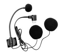 Wrtysully Microphone et Haut-Parleur pour Casque de Moto à Demi-Masque de Type C