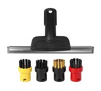 Wrtysully pour SC2 SC3 SC4 SC5 CTK10 CTK20 Racleur de Buse de FenêTre Brosse Ronde Convient pour Nettoyeur à Vapeur Miroirs Humidité, Fente Propre