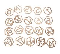 Wrtysully Signes en Bois de Chiffres 1-20 Numero de Table d'hexagone de Mariage Numeros de Table en Bois Signe de numeros de Siege de fiancailles de Mariage Rustique