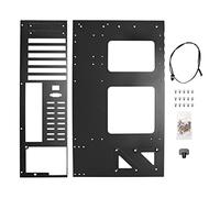 Wrtysully Support de Carte MèRe ETH Minage de Cadre Minier Support de BoîTier de Plate-Forme MinièRe Bitcoin éPaissi ITX/Mini ATX pour 8 GPU (ATX)