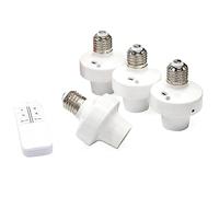 Wrtysully Télécommande Douille E27 Ampoule Douille Adaptateur ZigBee Smart Light Holder Blanc