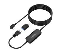 Wrugste Link Cable 5M Compatible avec Oculus/Meta Quest 2/Quest 1, Transfert de Données Haute Vitesse 100% Câble de Charge, Accessoires pour Casque VR Gaming PC/Steam VR