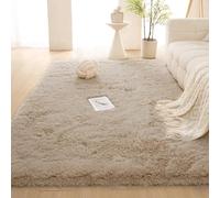 WRUIJIO Tapis Moderne 260 x 330 cm Pelucheux Tapis Ultra Doux Extra Large, Moelleux et Moderne pour Chambre avec Dessous Antidérapant, Chameau
