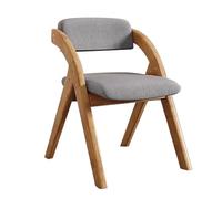 WRYSQBHJYB Chaise Pliante en Bois Massif, Chaises Pliantes Rembourrées, Chaise Bois, Confortables et Respirantes pour Intérieur/extérieur/Salle À Manger(Gray)