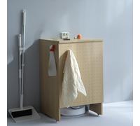 WRYSQBHJYB Meuble de Rangement Caché pour Aspirateur Robot, Étagère Rangement Autoportante en Bois, Armoire de Rangement Multifonctionnelle, Table D'appoint pour Salon et Bureau