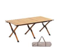 WRYsqbhjyb Table Camping, Table Pliante Exterieur, Table de Camping Enroulable en Aluminium avec Sac de Transport pour L'extérieur, Terrasse, Pique-Nique(A)