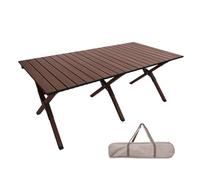 WRYsqbhjyb Table Camping, Table Pliante Exterieur, Table de Camping Enroulable en Aluminium avec Sac de Transport pour L'extérieur, Terrasse, Pique-Nique(C)