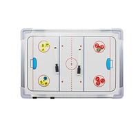 Wrzbest Tableau blanc double face d'entraînement de hockey sur glace - Tableau tactique complet et demi-patinoire avec marqueurs de joueur