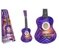 WS - Guitare - Licence Officielle Star Academy - Instrument de Musique - 620809SA - Bois - Violet - 63 cm - Médiator - Sangle - Cordes Nylon - Tilleuil - Érable - Idéal Pour Les Débutants