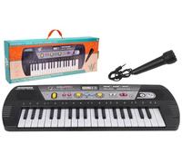 WS - Synthétiseur - 37 Touches - Initiation - 610635 - Noir - Idéal pour les Débutants - Enfant - Clavier - Musique - Instrument - Piano - Musicien - Micro - Mode Leçon - Nomade - À Partir de 5 Ans