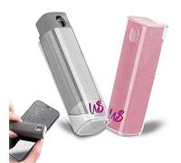 WS WorlsTrend Pack de 2 Nettoyeurs D'écran pour Mobile/Pc/TV/iPad/MacBook avec Chiffon en Microfibre - Vaporiser et Essuyer - Vaporiser et Essuyer Instantanément L'écran - Auto-Rechargeable.