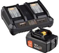 WS24 Kit de démarrage sans fil 18 V / 1x batterie 4,0 Ah + double chargeur rapide
