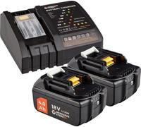 WS24 Kit de démarrage sans fil 18 V / 2x 4,0 Ah batterie + chargeur rapide
