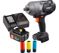 WS24 Visseuse à chocs sans fil WDS 18V 1/2" 1.600 NM / 1x 5,0 Ah batterie + chargeur rapide y compris douilles