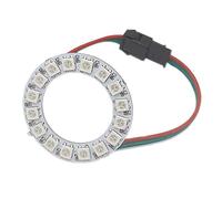 WS2812B 16 LED Pixel Ring White PCB Adressable Led Modules WS2812 IC RGB Full Color Round Led Circle DC5V