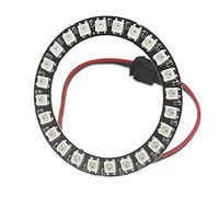 WS2812B 24 LED Pixels Ring Noir PCB Adressable Modules LED WS2812 IC RGB Full Color Round LED Circle DC5V