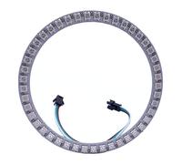 WS2812B 8/16/24/35/45/60/90/241 LED Pixel Module LED WS2812 IC RGB Couleur ronde cercle LED CC 5 V (45 LED, blanc)