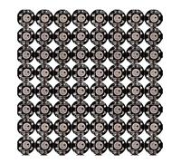 WS2812B Carte à souder pleine couleur 5V 10mm CI intégré Symphonie programmable Petite carte ronde Perles de lampe Marquee 5050 RGB LED 100Pcs (Black)