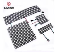 WS2812B SMD5050 RGB panneau LED directionnaire individuellement Luz Flexible numérique 8x8 8x32 Module de Píxeles pantalon Matriz DC12V DC5V