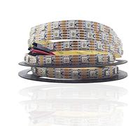 ws2815 DC12V RGB LED Pixels Strip Light Adressable Individuellement LED Dual-SignalIP30 5m 60LEDS Pixels Blanc FPC