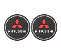 WSADRFXS 2 Pièces sous-Verres de Voiture pour Mitsubishi Lancer-ex 2010-2025,Antidérapant Durable Costume de Porte-gobelet de Voiture sous-Verres Accessoires