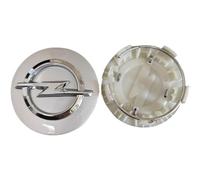 WSADRFXS 4 pièces Auto Cache Moyeux pour Opel Agila 54mm,Centre Jante Capuchons Moyeu Roue Bouchon Enjoliveur étanche et Antirouille,Silver