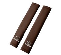 WSADRFXS Protège-Ceinture de Sécurité Voiture en Similicuir pour Mazda MX-5 NC,12,2 Pouces Grand Format,Confortable,Respirant et Doux,4 pcs-Brown