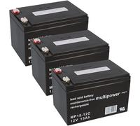 WSB Batterie 3 x 12 V 15 Ah Batterie Trottinette électrique 1885 36 V