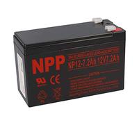WSB Batterie au plomb NPP 12 V 7,2 Ah 4,8 mm Faston Lead-Acid AGM compatible avec 7 Ah, 7,5 Ah, 8 Ah, 9 Ah USV, solaire, modélisme