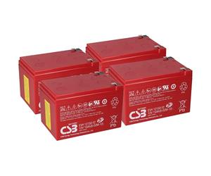 WSB Battery Batterie 48 V pour scooter électrique 4 x 12 V 15 Ah CSB compatible Mach1, SXT, MZ Charly