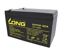 WSB Battery Batterie au plomb WP12-12A 12 V 12 Ah 4,8 mm Faston Lead-Acid, compatible LC-RA1212PG, LC-RA1212PG1, Exide Powerfit S312/12S, NP12-12, FG21202, NP12-WT, MP12-12, 6-FM-12 2, 6-DZ. M-12.