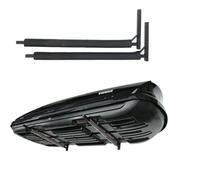 WSB O Boîte de Toit Noire en Acier pour Montage au Mur - 82 cm, Outils de Jardin, Boîte à Ski, Équipement de Sport, Planche de Surf, iSUP