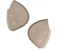 WSBOJXTH Compatible avec Benz pour Classe E W211 E320 E350 E550 2003 2004 2005 2006 Garniture De Bouton De Commande De Volant De Voiture Beige Bouton de Volant