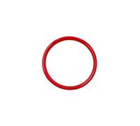 WSBOJXTH Compatible avec Mini pour Cooper F54 F55 F56 F57 F60 Autocollant Couverture D'anneau Cercle Logo Central Volant Voiture Modification de Voiture(Red)