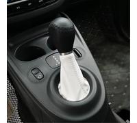 WSBOJXTH Compatible avec Smart 453 pour Fortwo pour Forfour Voiture Levier Vitesse Frein Stationnement Décorer Couverture Accessoires Intérieurs Modification de Voiture(White)