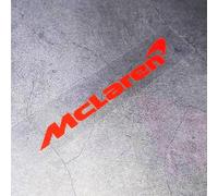 WSCDMCC Emblème Logo pour McLaren, Badge Autocollant Voiture Avant Arrière Corps Décoration Styling Accessoire,Red