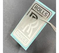 WSCDMCC Emblème Logo pour Rolls-Royce, Badge Autocollant Voiture Avant Arrière Corps Décoration Styling Accessoire,D-50mm*26mm