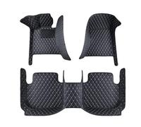 WSCDMCC Tapis de Sol de Voiture pour Ford Mustang 2015-2020 2021 2022 2023, sur Mesure Couverture ComplèTe Cuir ImperméAble AntidéRapant Tapis Voiture Accessoires Intérieurs,Black-Beige