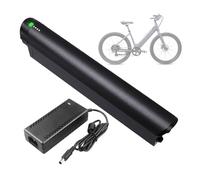 WSDAV Batterie au Lithium 36 V/48 V pour Tube Diagonal avec Chargeur | Batterie de remplacement 36 V, bloc-batterie au lithium 48 V, boîtier en alliage d'aluminium, avec indicateur de charge