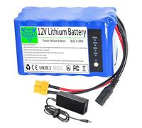 WSDAV Batterie de Remplacement pour Bateau amorceur 12 V Li-ION 12 V 18 Ah 22 Ah 24 Ah 30 Ah pour Moteur 0-360 W avec Chargeur,12v24ah