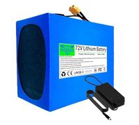 WSDAV Batterie Lithium 72 V 40 Ah Rechargeable avec Chargeur et BMS pour kit de Conversion Moteur 0-2900 W