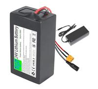 WSDAV Batterie Lithium-ION 24 V, Pack Batterie Lithium 24 V, 5 Ah, 7,5 Ah, 10 Ah, 12,5 Ah, 15 Ah, 17,5 Ah, 20 Ah avec Chargeur pour Moteur 0-480 W,24v10ah