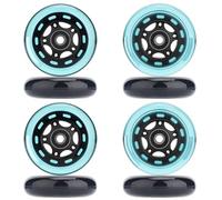 WSDAV Roues de Patin à Roues alignées, Paquet de 8 85A ABEC-9 avec roulements et entretoises - Intérieur/Extérieur et Hockey,Bleu,72MM