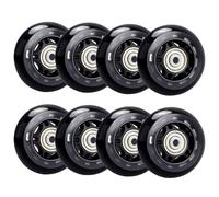 WSDAV Roues de Rechange pour Patins à Roues alignées, Roues de Patinage intérieures 82-88A avec roulements ABEC-7, Roues de Bagages, Roues d'entraînement pour Trottinette - Noir