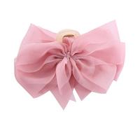 WSDMAVIS 1 pince à cheveux en maille avec nœud papillon tendance pour femme - Accessoires élégants en tulle - Grandes pinces à cheveux pour cheveux épais - Pinces à cheveux sophistiquées pour femme
