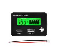 Wsdsgz 1. Moniteur de batterie solaire QC3.0 18 W avec fonction mémoire pour batterie de voiture LiFePO4/Lithium Acid Moniteur de santé de batterie solaire de voiture