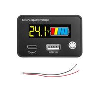 Wsdsgz 1. Moniteur de batterie solaire QC3.0 18 W avec fonction mémoire pour batterie de voiture LiFePO4/Lithium Acid Moniteur de santé de batterie solaire de voiture