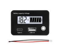 Wsdsgz 1. Moniteur de batterie solaire QC3.0 18 W avec fonction mémoire pour batterie de voiture LiFePO4/Lithium Acid Moniteur de santé de batterie solaire de voiture