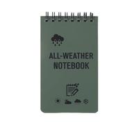 Wsdsgz Bloc-notes de poche imperméable résistant aux intempéries - Papier toutes saisons pour l'extérieur et le bureau - Carnet de poche étanche - Spirales toutes saisons - Bloc-notes d'écriture sous